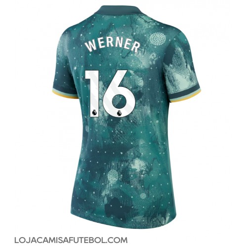 Camisa de Futebol Tottenham Hotspur Timo Werner #16 Equipamento Alternativo Mulheres 2024-25 Manga Curta